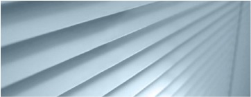 Persiana veneciana color blanco azul